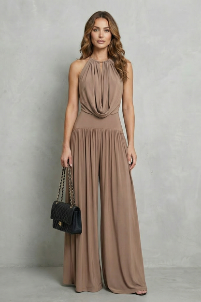 Solmèra – Draped halter elegance – Two piece set