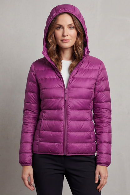 Aela – Ultra light – Packable hooded puffer jacket