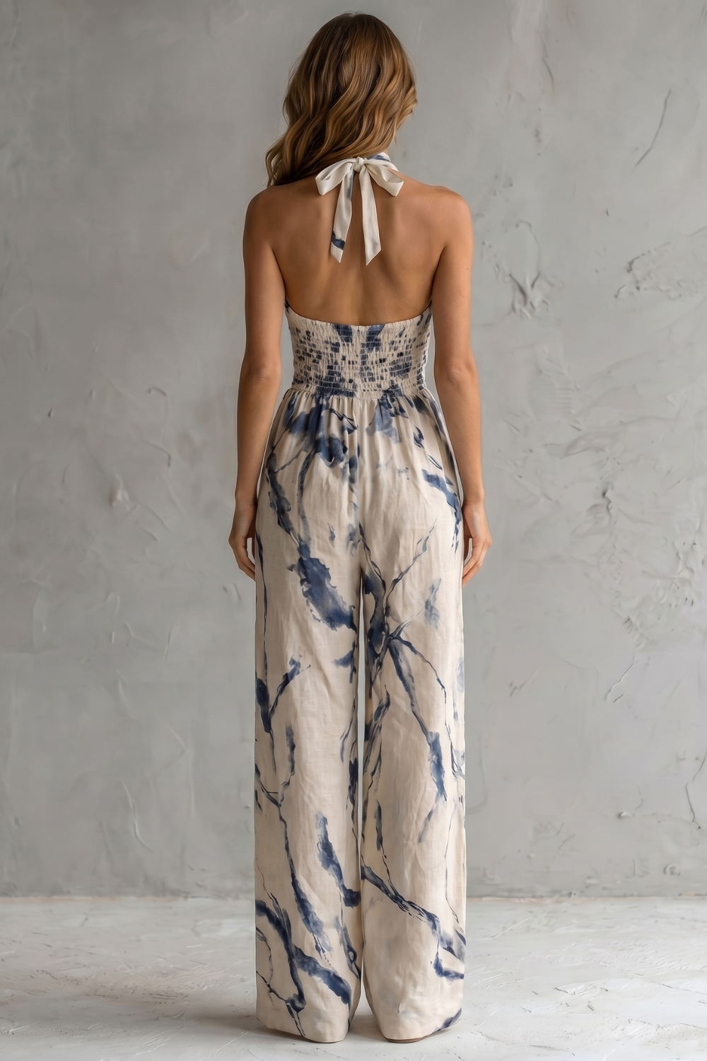 Aquarelle – Artistic ink print – Wide-leg jumpsuit