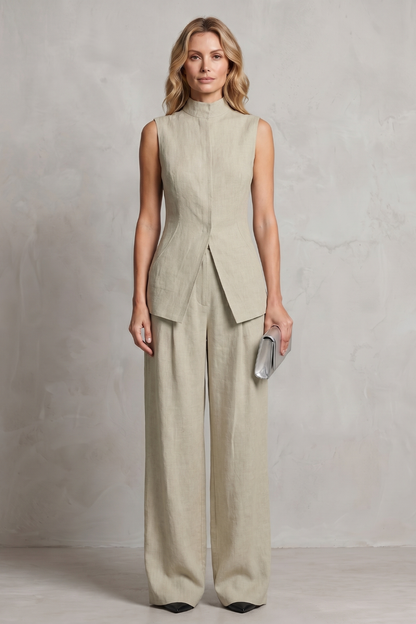 Aurellia – Draped tailored elegance – Trouser set