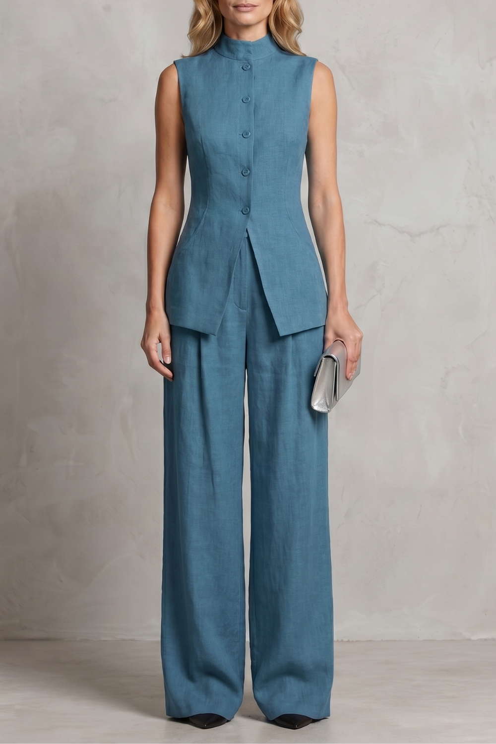 Aurellia – Draped tailored elegance – Trouser set