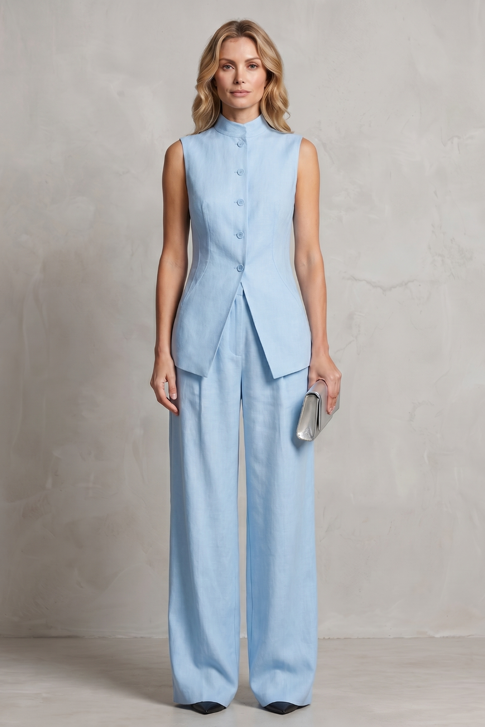 Aurellia – Draped tailored elegance – Trouser set
