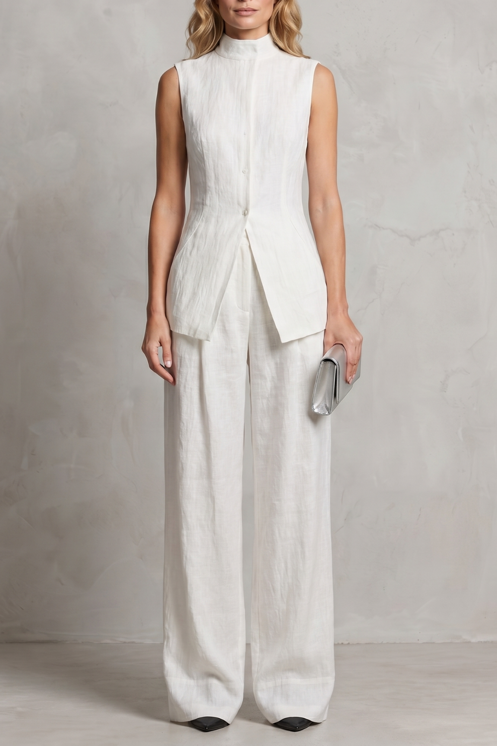Aurellia – Draped tailored elegance – Trouser set