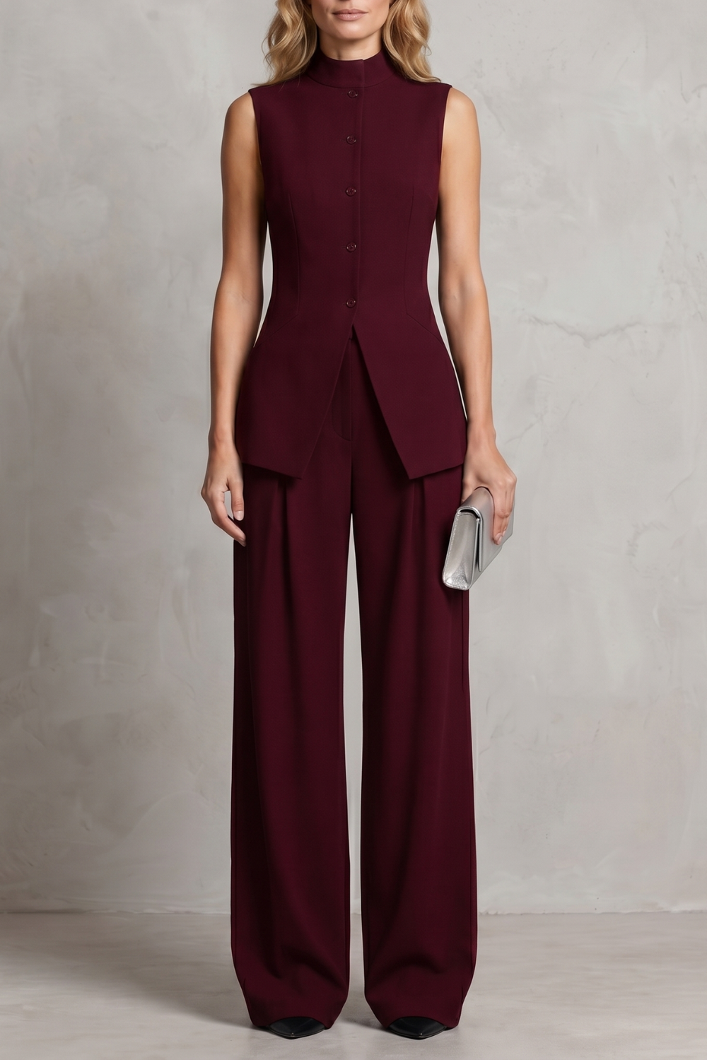 Aurellia – Draped tailored elegance – Trouser set