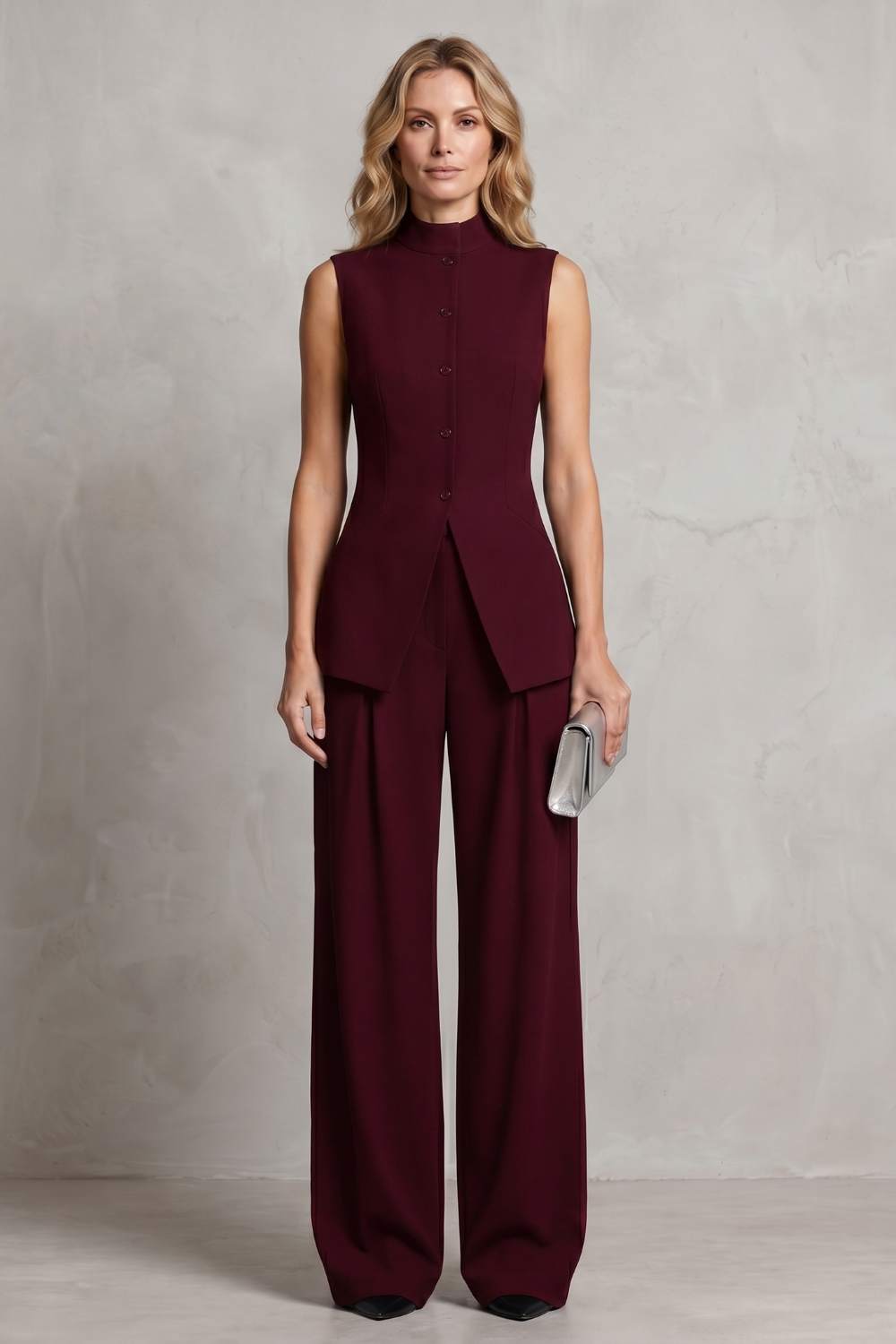 Aurellia – Draped tailored elegance – Trouser set
