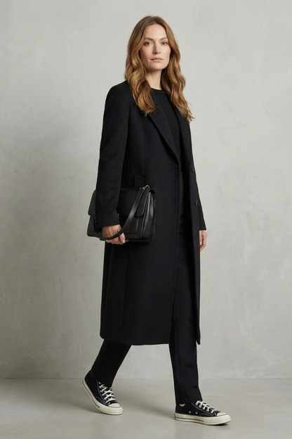 Avenza – Herringbone weave – Hepburn wool overcoat