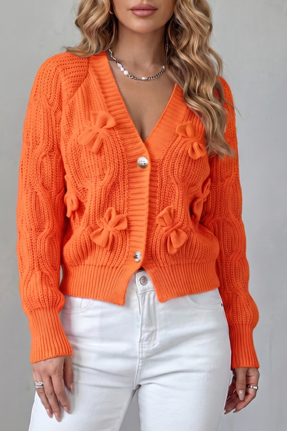Bellavira – Bow knit texture – Cardigan