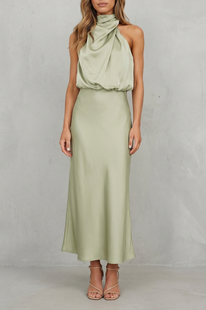Brionelle – Halter neck elegance – Maxi dress
