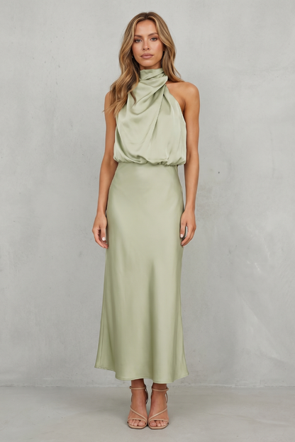 Brionelle – Halter neck elegance – Maxi dress