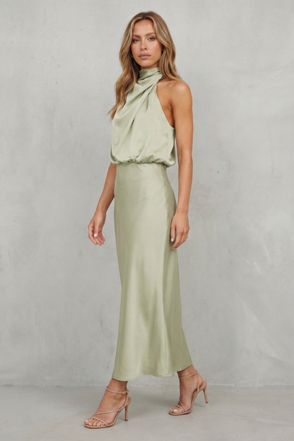 Brionelle – Halter neck elegance – Maxi dress