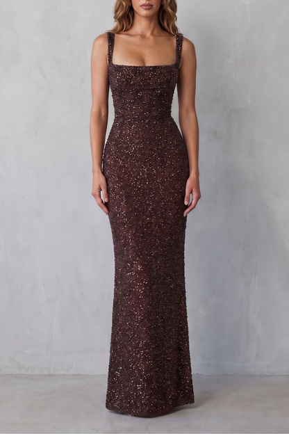 Calanthea – Sequin sculpt glamour – Maxi dress