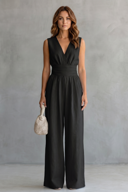 Celestielle – Waist-defining elegance – Sleeveless jumpsuit