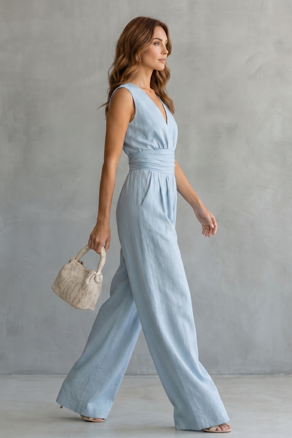 Celestielle – Waist-defining elegance – Sleeveless jumpsuit