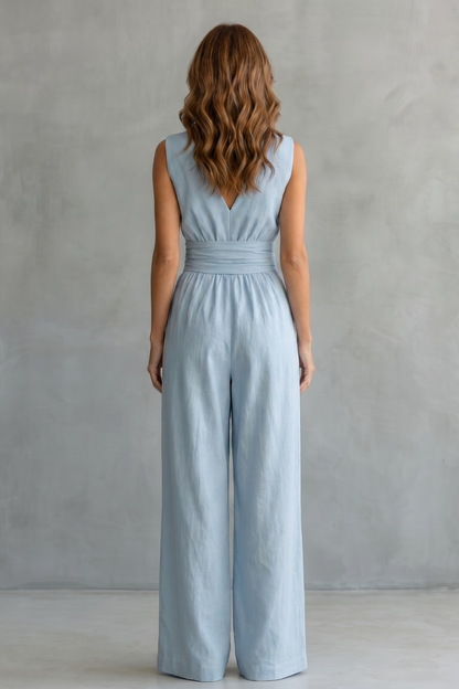 Celestielle – Waist-defining elegance – Sleeveless jumpsuit