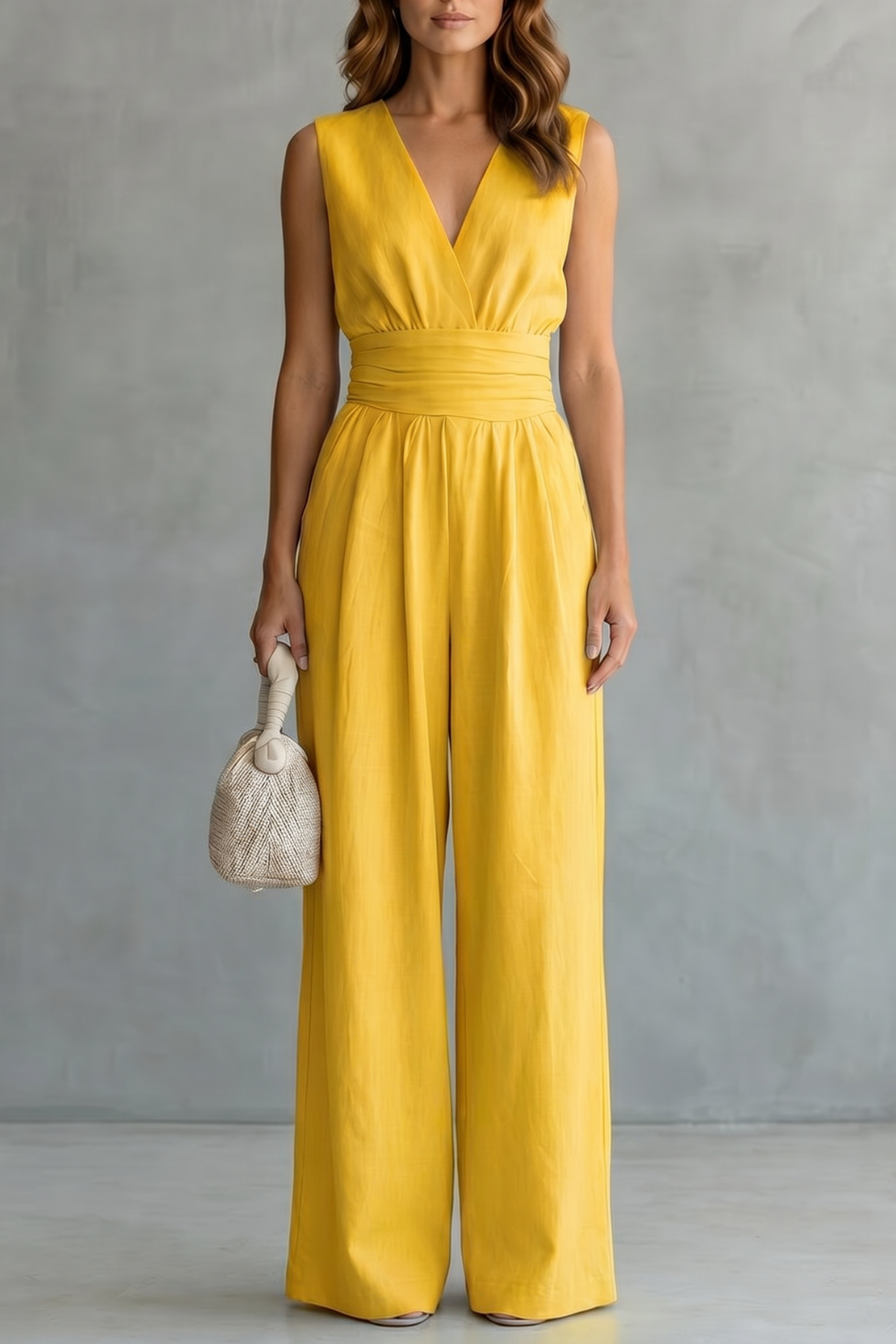 Celestielle – Waist-defining elegance – Sleeveless jumpsuit