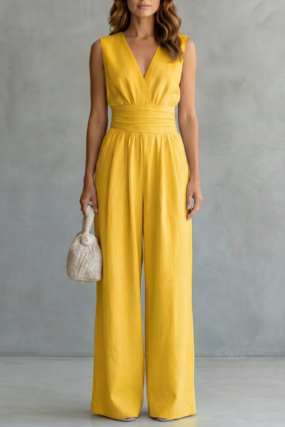Celestielle – Waist-defining elegance – Sleeveless jumpsuit