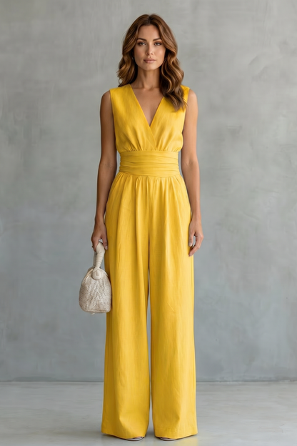 Celestielle – Waist-defining elegance – Sleeveless jumpsuit