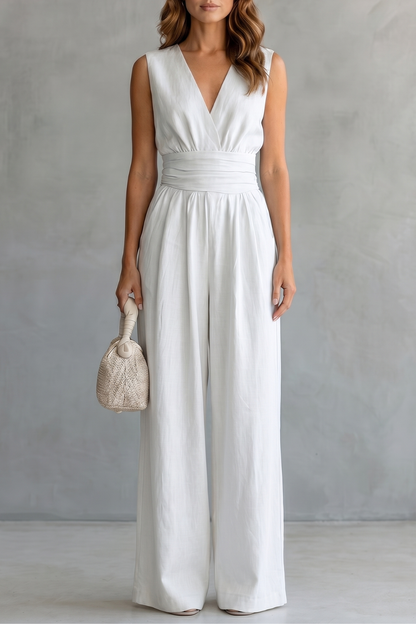 Celestielle – Waist-defining elegance – Sleeveless jumpsuit