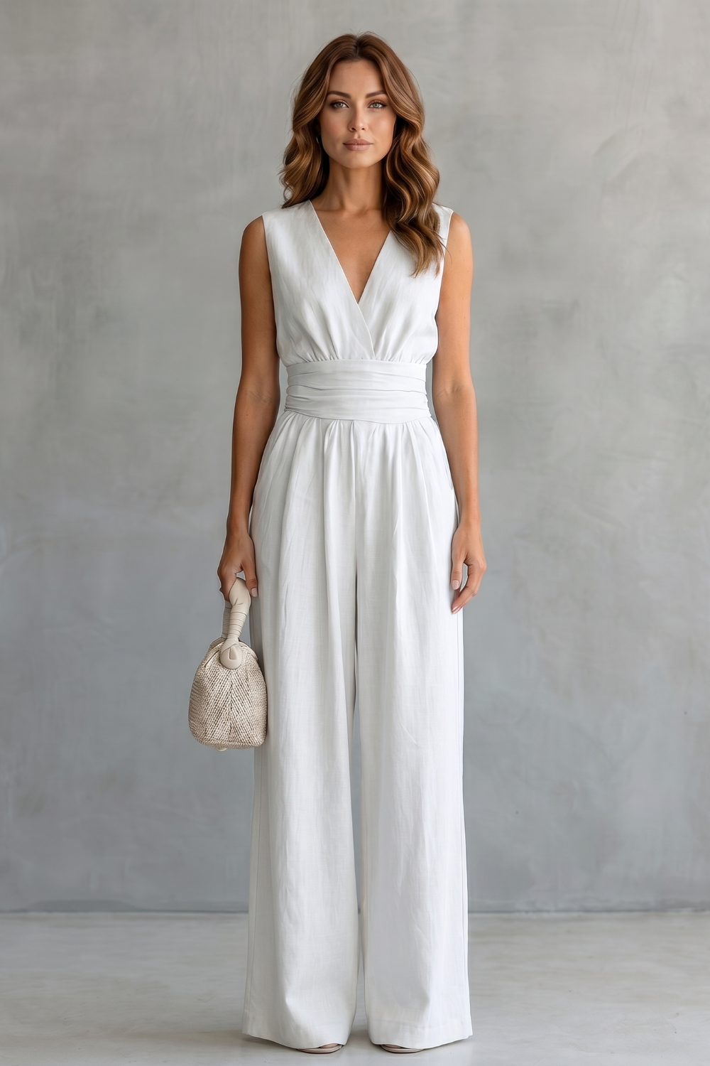 Celestielle – Waist-defining elegance – Sleeveless jumpsuit