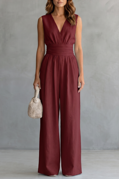 Celestielle – Waist-defining elegance – Sleeveless jumpsuit