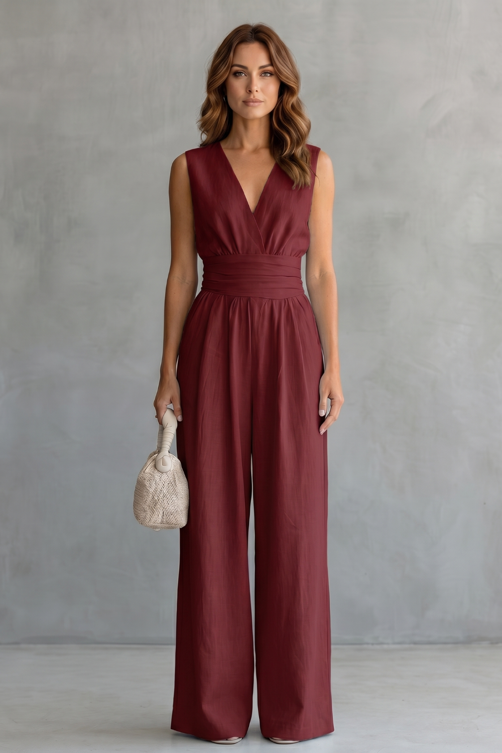 Celestielle – Waist-defining elegance – Sleeveless jumpsuit
