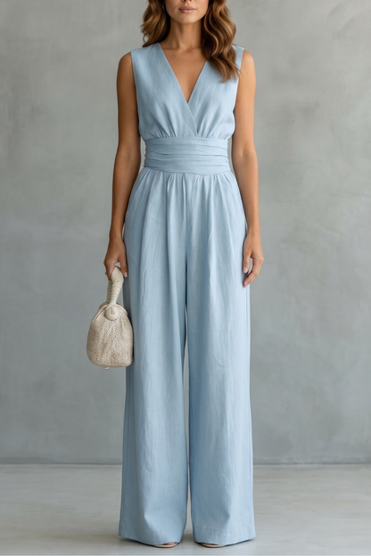 Celestielle – Waist-defining elegance – Sleeveless jumpsuit