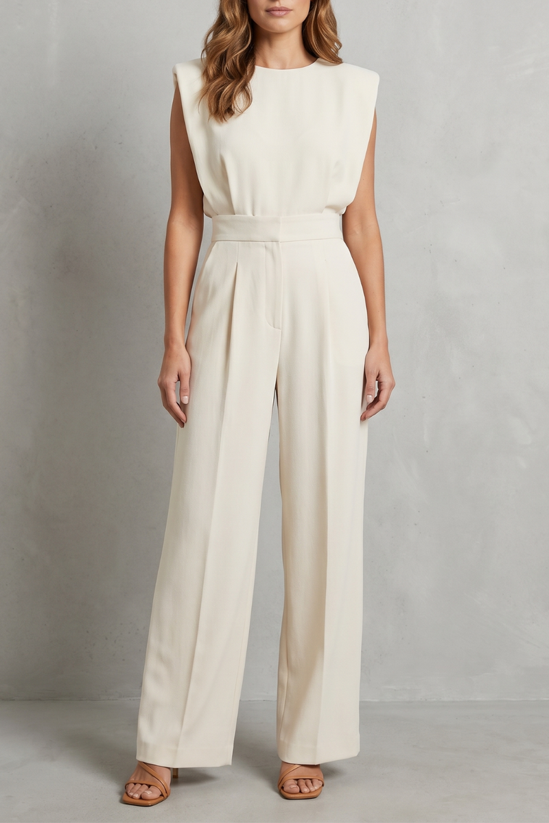 Elivra – Minimalist tailored elegance – Wide-leg jumpsuit
