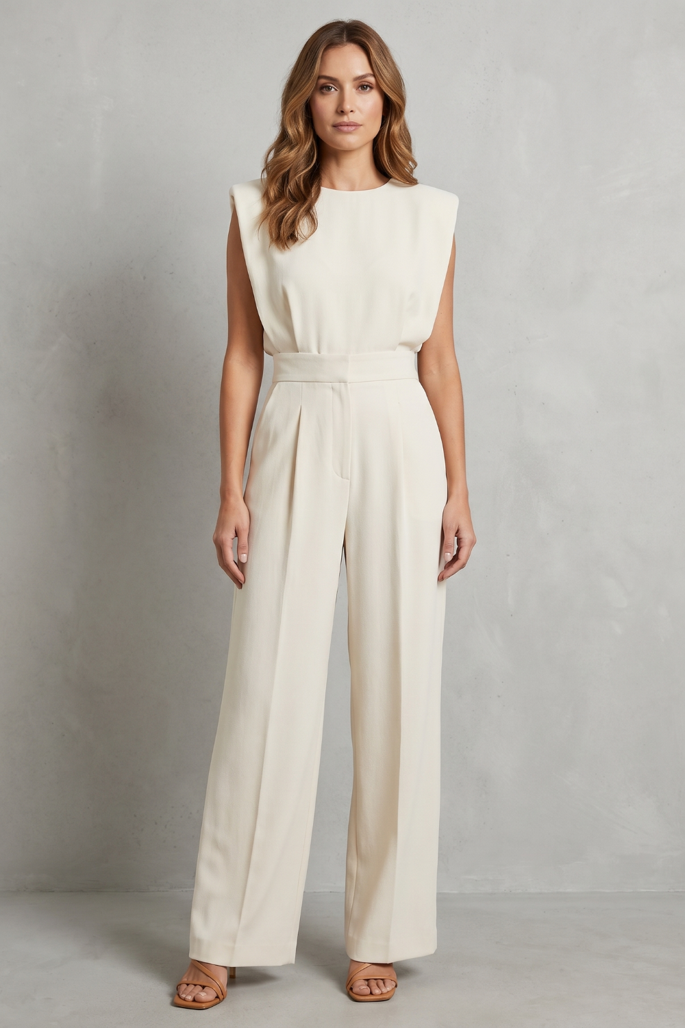 Elivra – Minimalist tailored elegance – Wide-leg jumpsuit