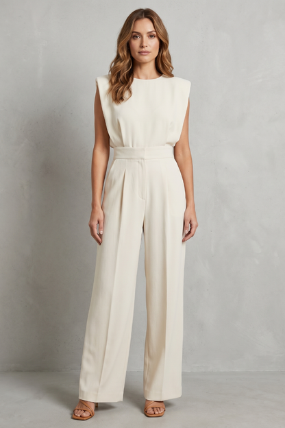 Elivra – Minimalist tailored elegance – Wide-leg jumpsuit