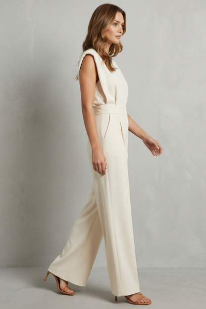 Elivra – Minimalist tailored elegance – Wide-leg jumpsuit
