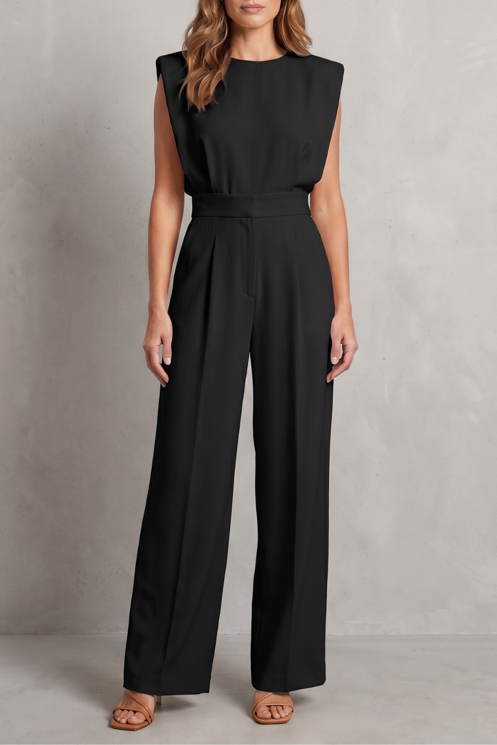 Elivra – Minimalist tailored elegance – Wide-leg jumpsuit