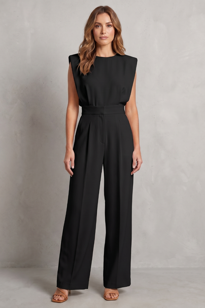 Elivra – Minimalist tailored elegance – Wide-leg jumpsuit