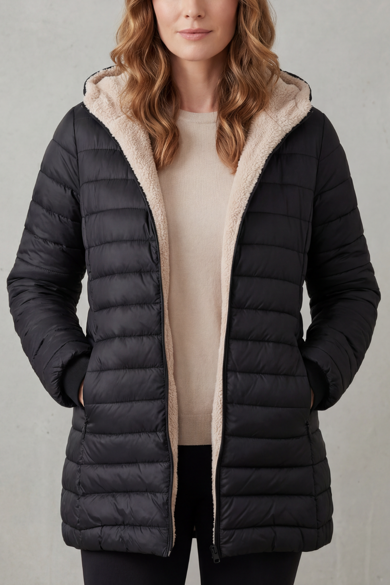 Ellavue – Sherpa lined comfort – Hooded puffer jacket