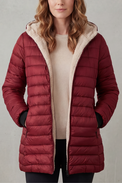 Ellavue – Sherpa lined comfort – Hooded puffer jacket
