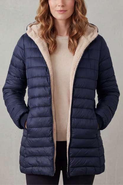 Ellavue – Sherpa lined comfort – Hooded puffer jacket