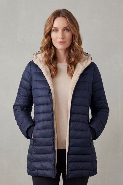 Ellavue – Sherpa lined comfort – Hooded puffer jacket