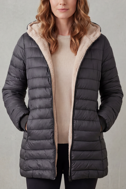 Ellavue – Sherpa lined comfort – Hooded puffer jacket