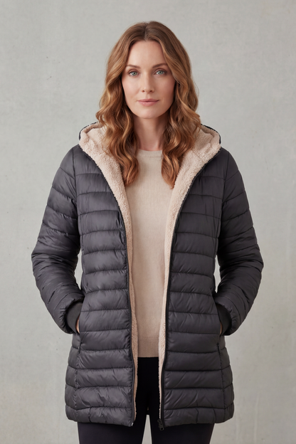 Ellavue – Sherpa lined comfort – Hooded puffer jacket