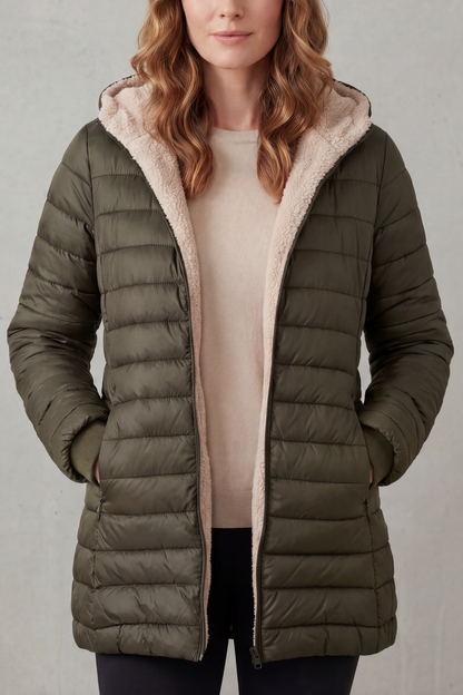 Ellavue – Sherpa lined comfort – Hooded puffer jacket