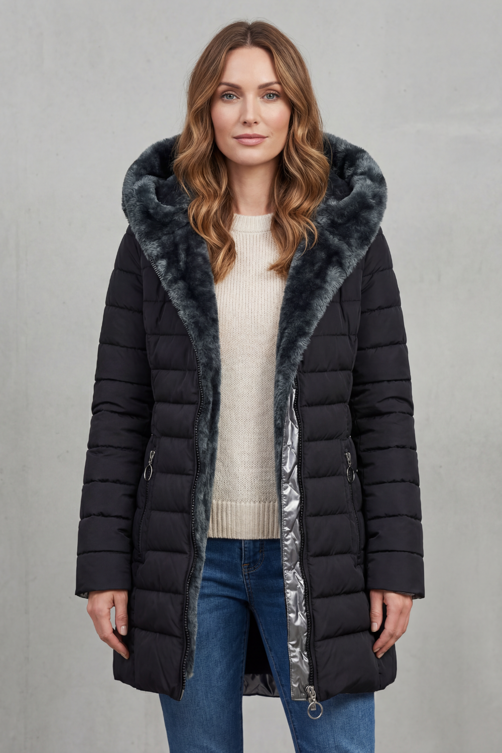 Elowen – Faux fur lined – Winter parka coat