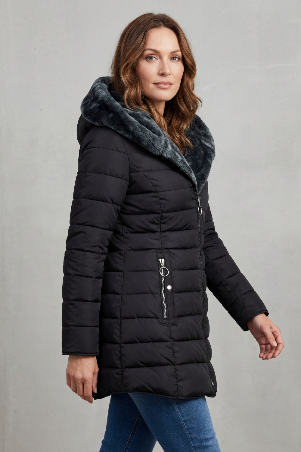 Elowen – Faux fur lined – Winter parka coat