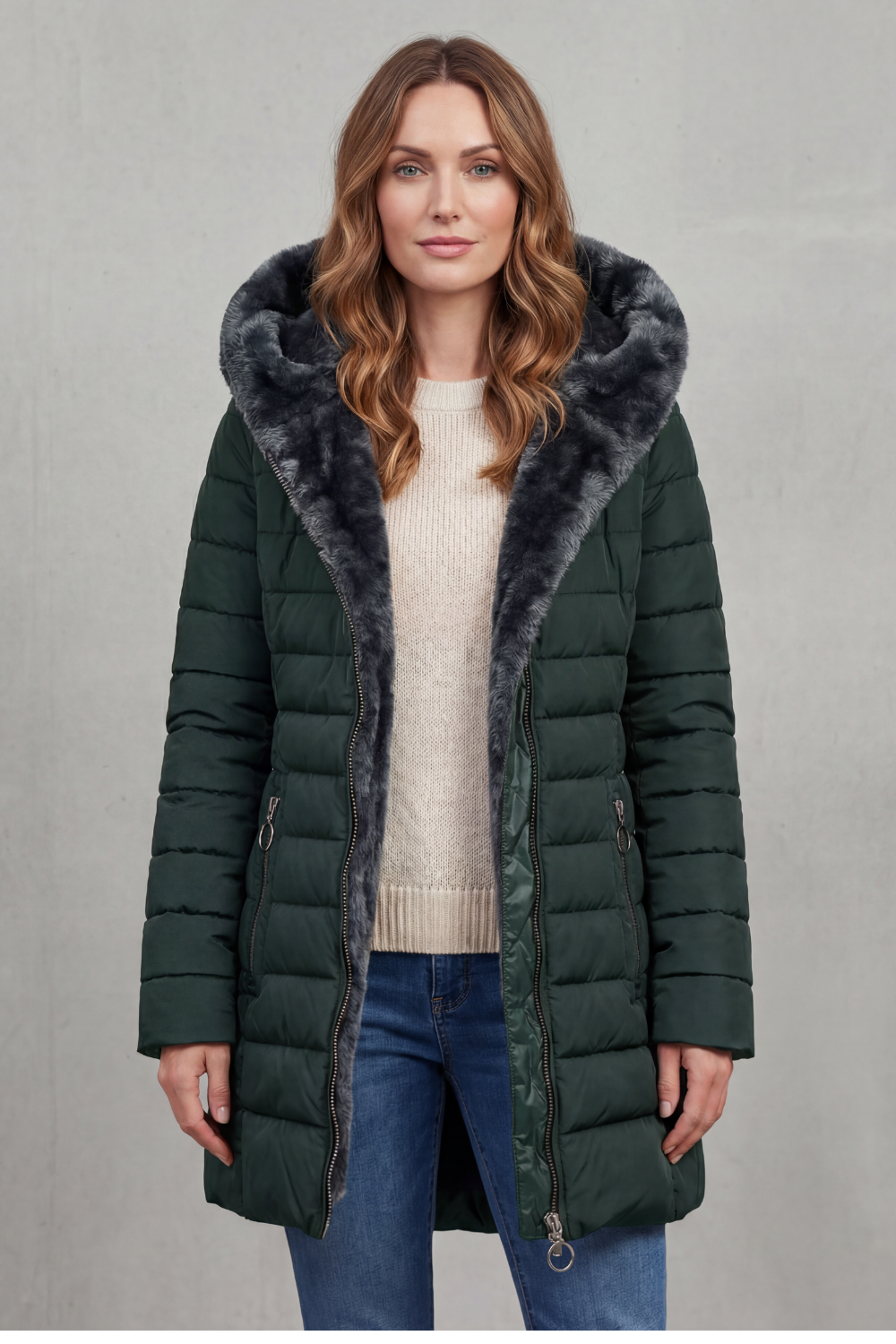Elowen – Faux fur lined – Winter parka coat