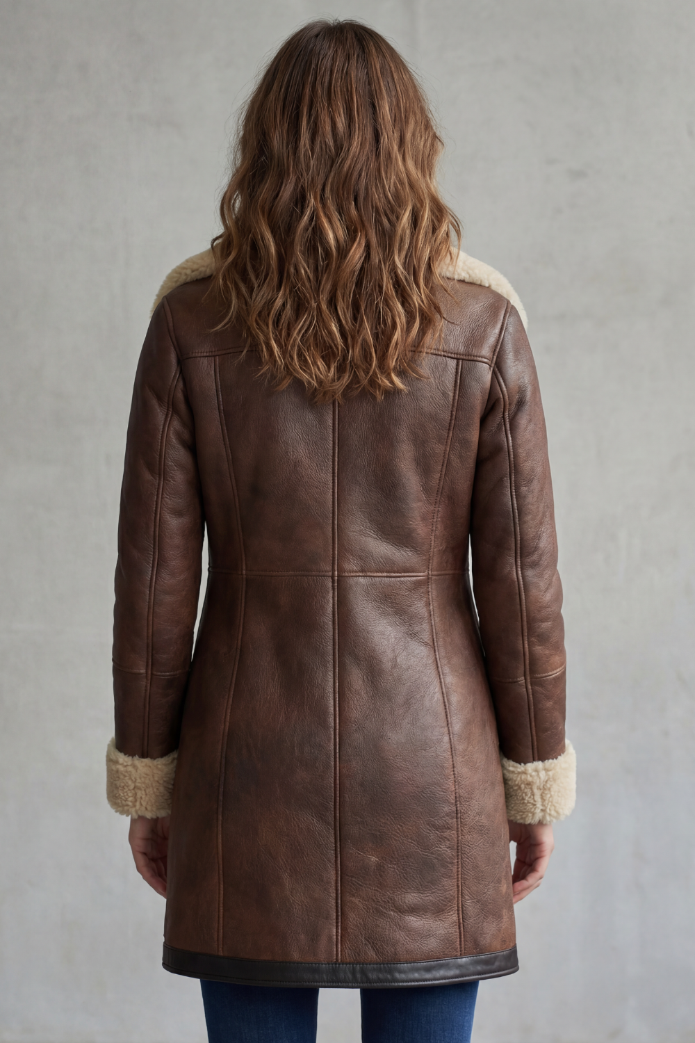 Everlyn – Shearling-lined elegance – leather coat