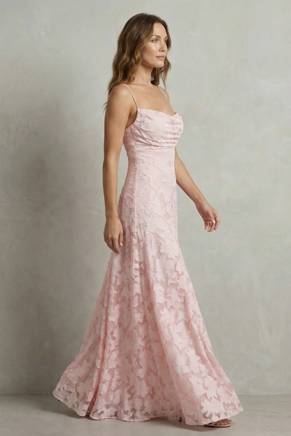 Florielle – Romantic floral silhouette – Sleeveless maxi dress