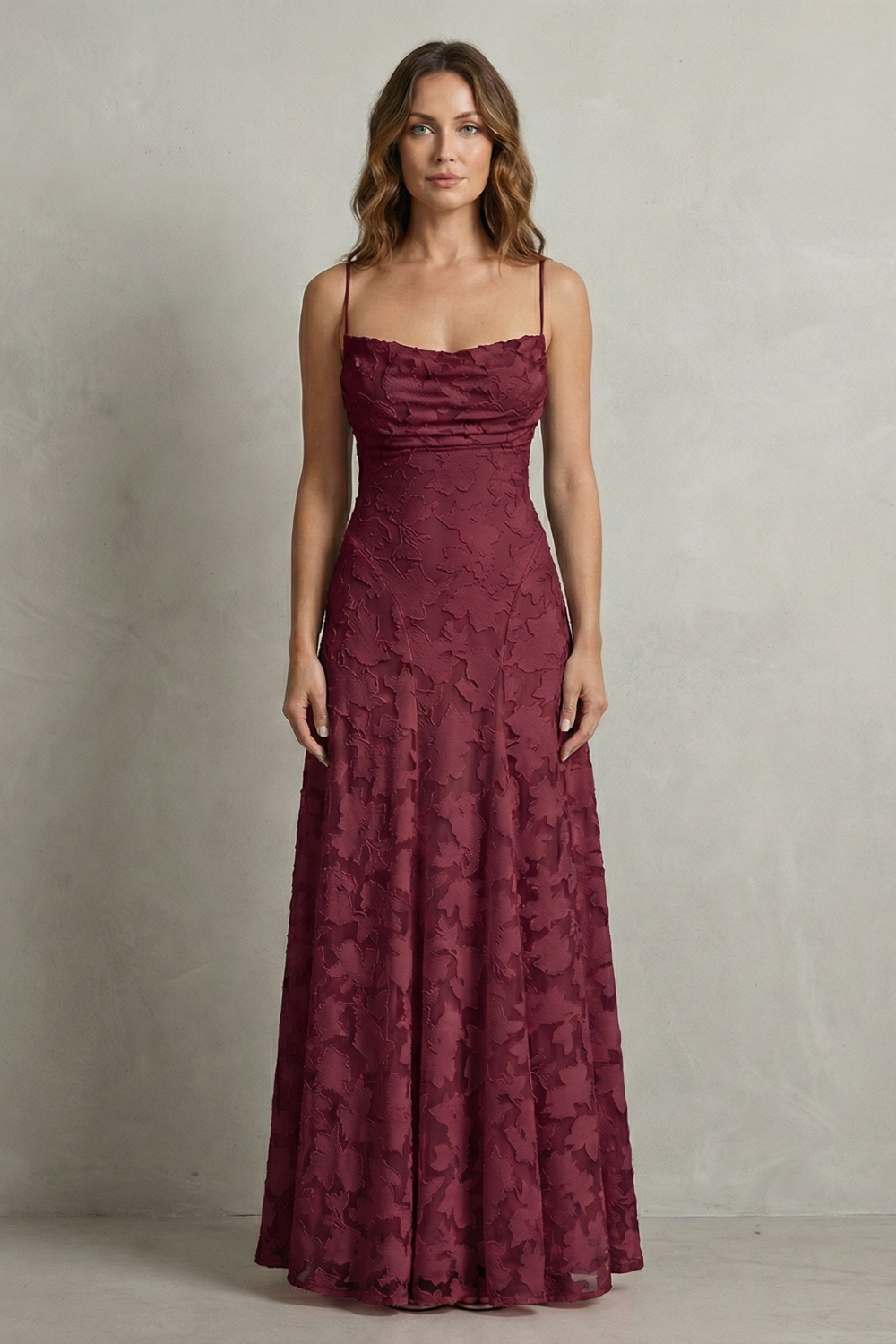 Florielle – Romantic floral silhouette – Sleeveless maxi dress
