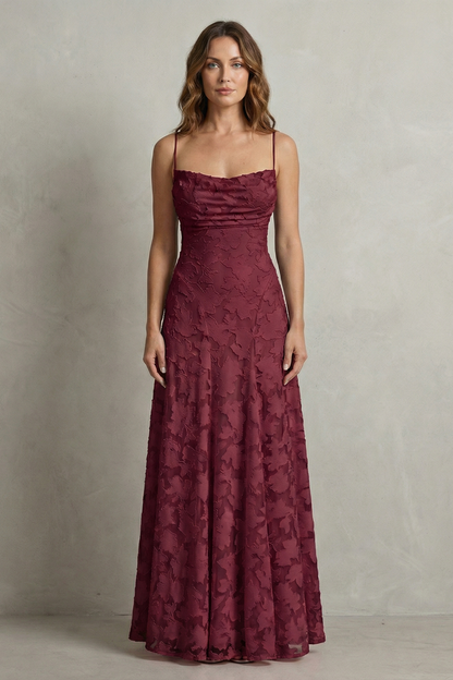 Florielle – Romantic floral silhouette – Sleeveless maxi dress