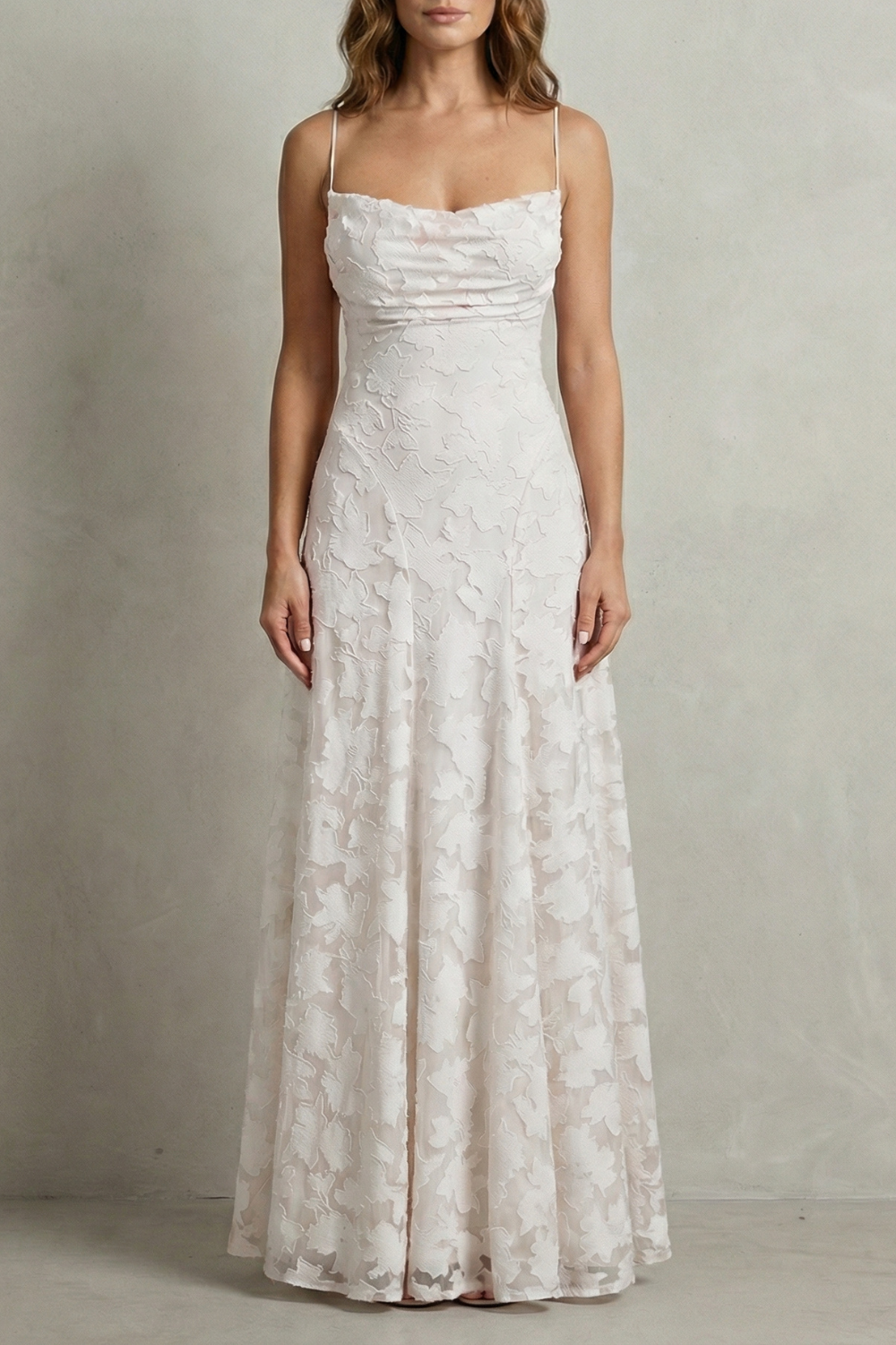 Florielle – Romantic floral silhouette – Sleeveless maxi dress