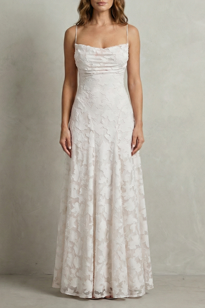 Florielle – Romantic floral silhouette – Sleeveless maxi dress
