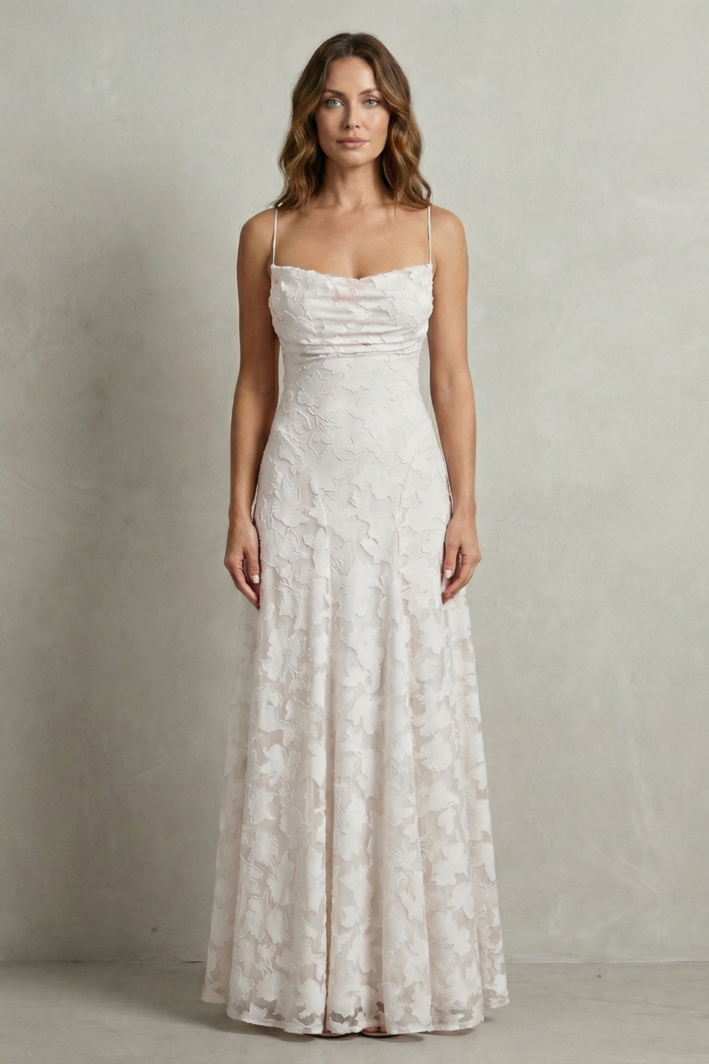 Florielle – Romantic floral silhouette – Sleeveless maxi dress