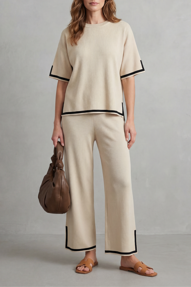 Jeah – Chic Contrast Trim – Lounge Set